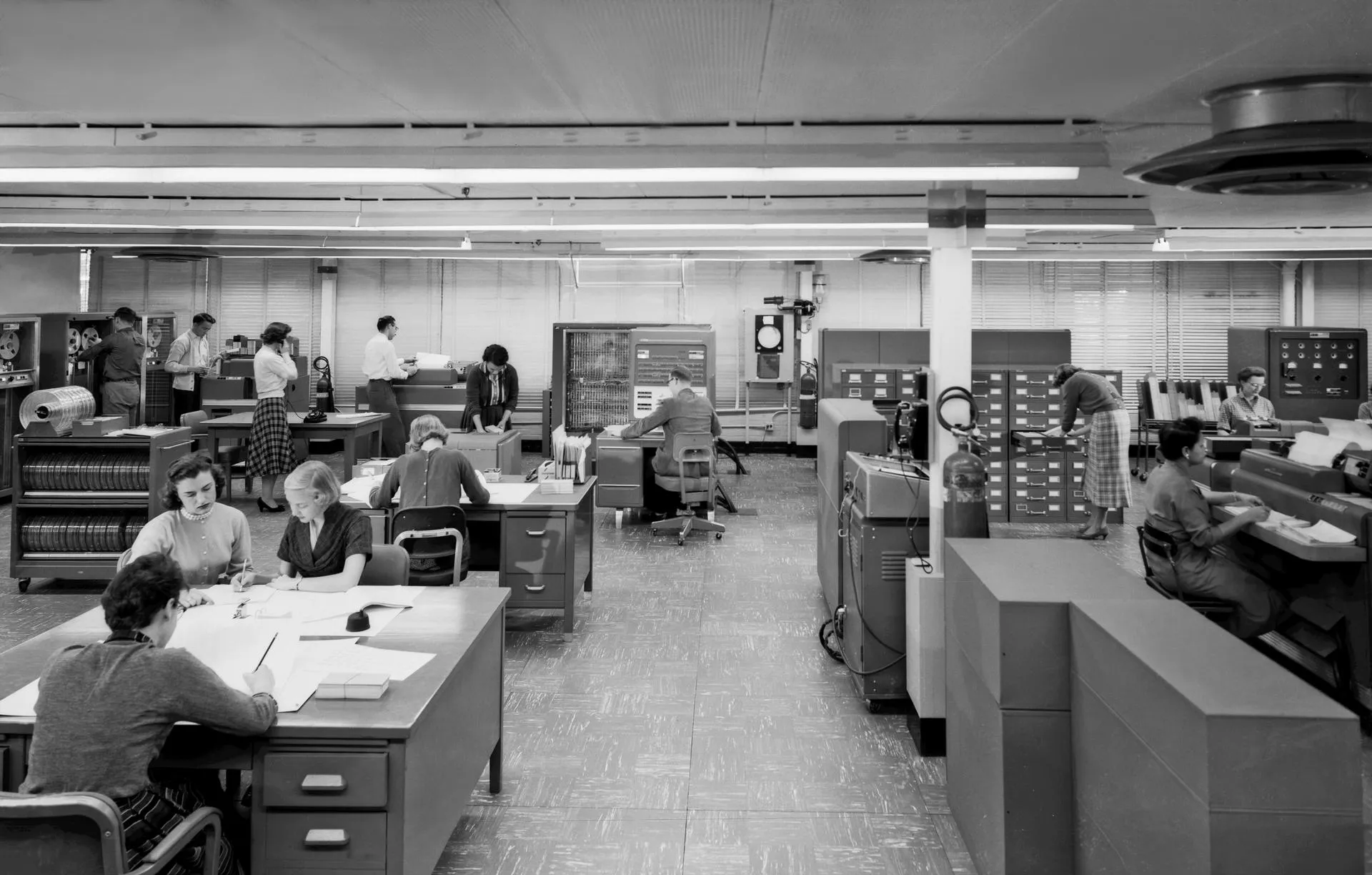 IBM 704 Computer Operations, 1957