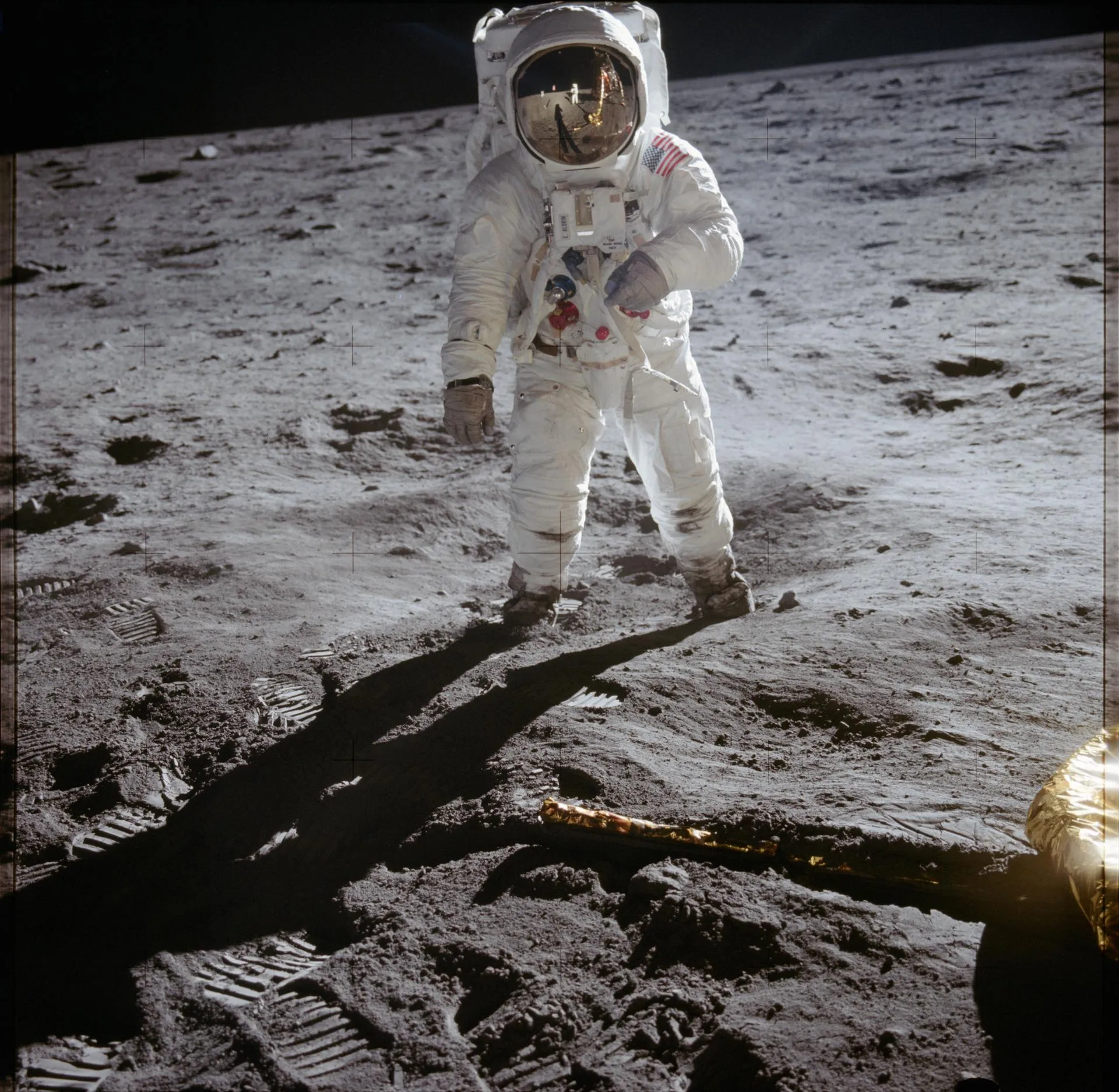 Buzz Aldrin on the Moon, Apollo 11, 1969